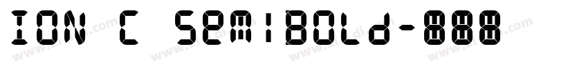 ION C SemiBold字体转换